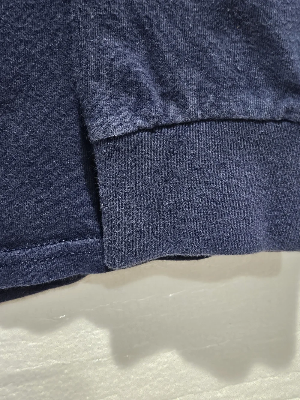 Ivory Ella Kids Long Sleeve Pocket Tee - Navy Small Organic Cotton